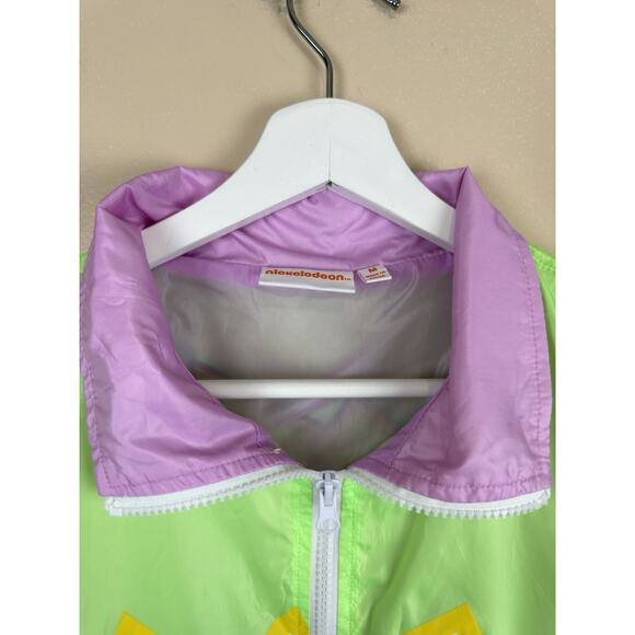 Vintage Nickelodeon Rugrats Windbreaker Jacket Size M Colorblock 90s Retro Style - Picture 5 of 16